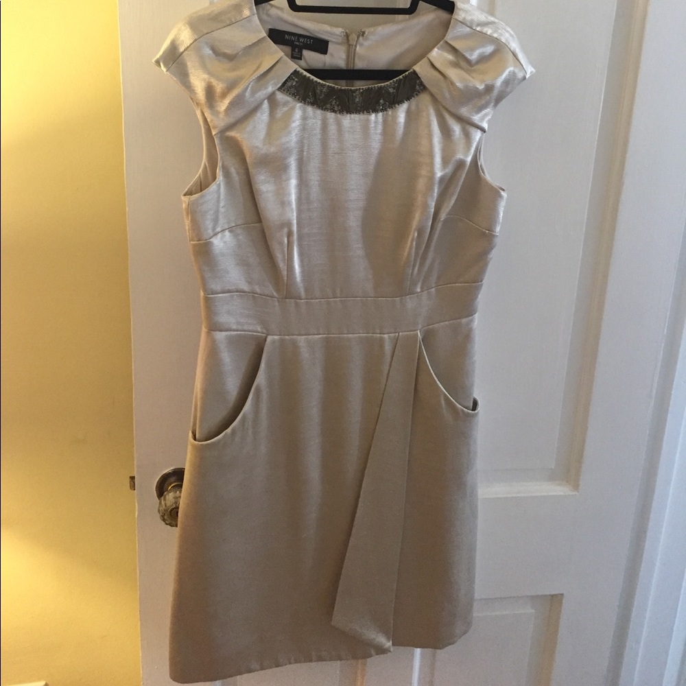 Cap Sleeve Ivory Cocktail Dress 6