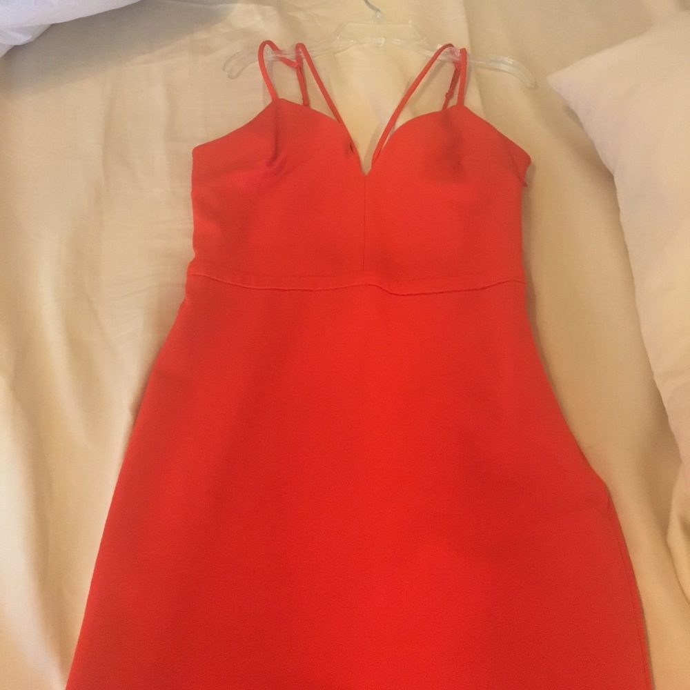 Bebe red medium mini dress