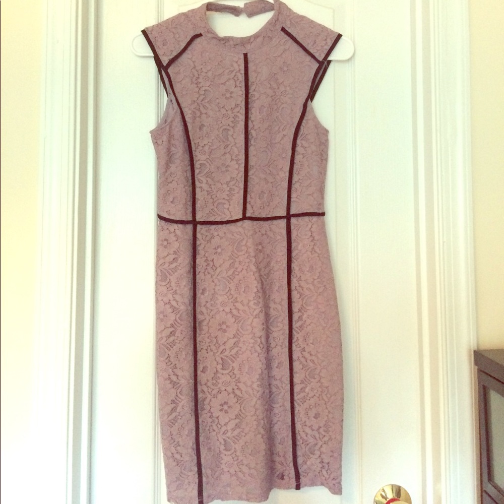 Purple lace dress