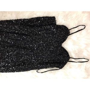 Full Length Scala Black Beading Dress