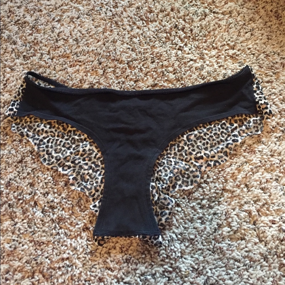 Black & Cheetah Print VS PINK Panty