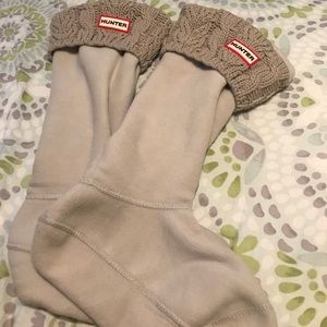 Tall Hunter Boot knit inserts