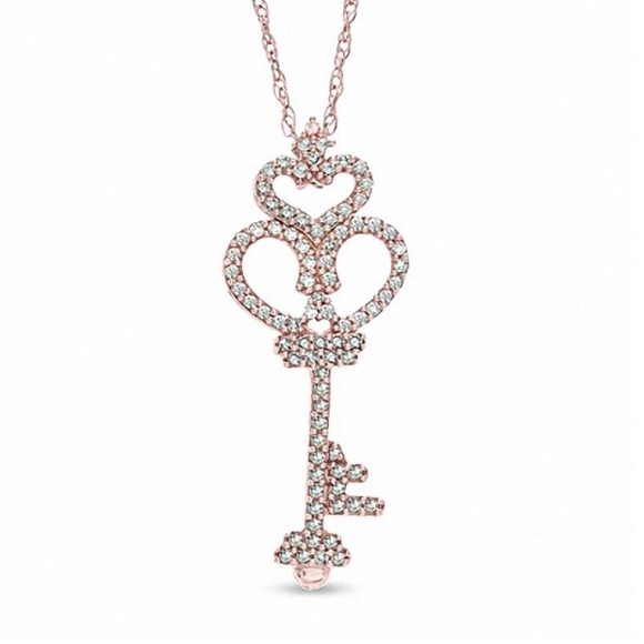 Gordon's Jewelers Jewelry - Gordon's Jewelers Key 10K Rose Gold  1/6 CT. T.W.