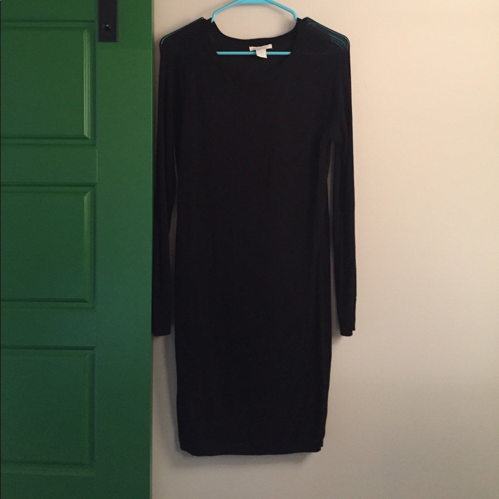 Black maternity sweater dress