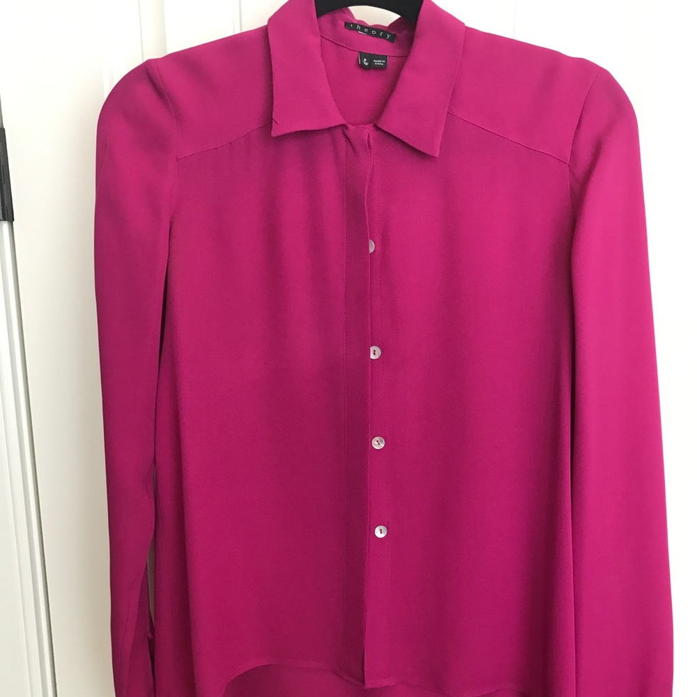 Fuscia Theory Blouse