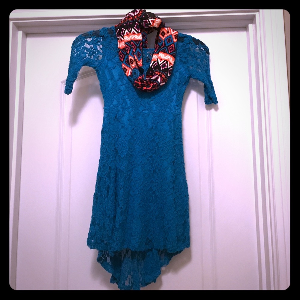 Girls 6x high low dress