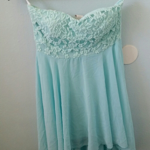 Strapless high-low dress - Picture 1 of 2