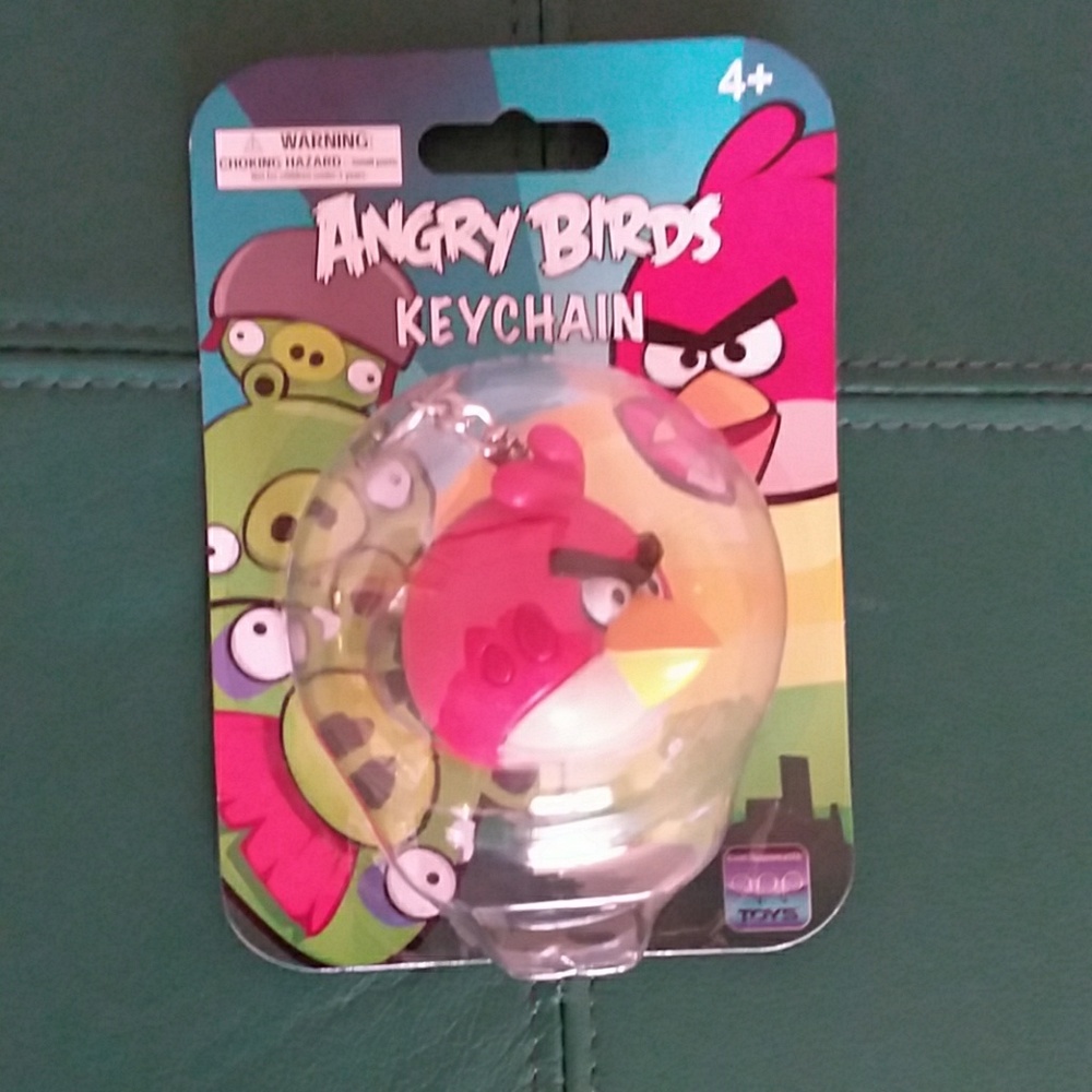 Angry bird keychain
