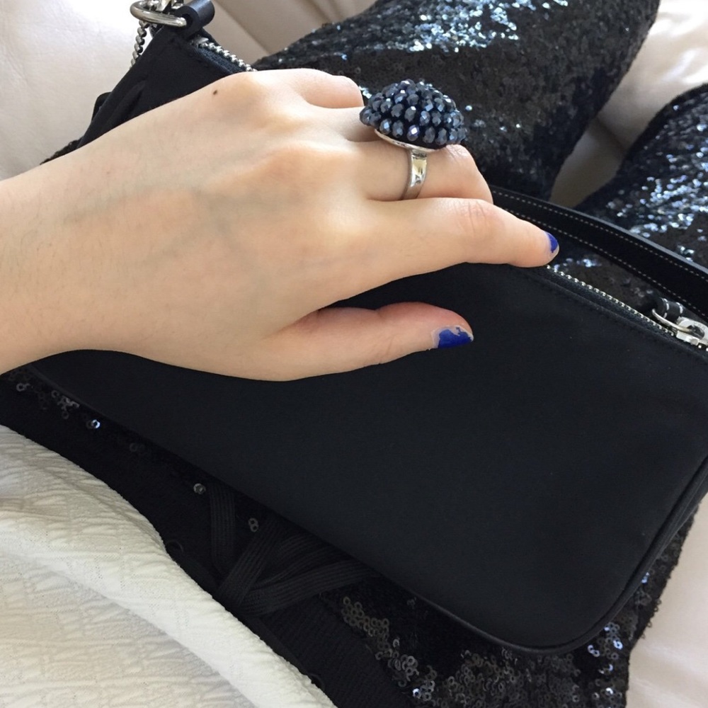 Black Coach clutch purse