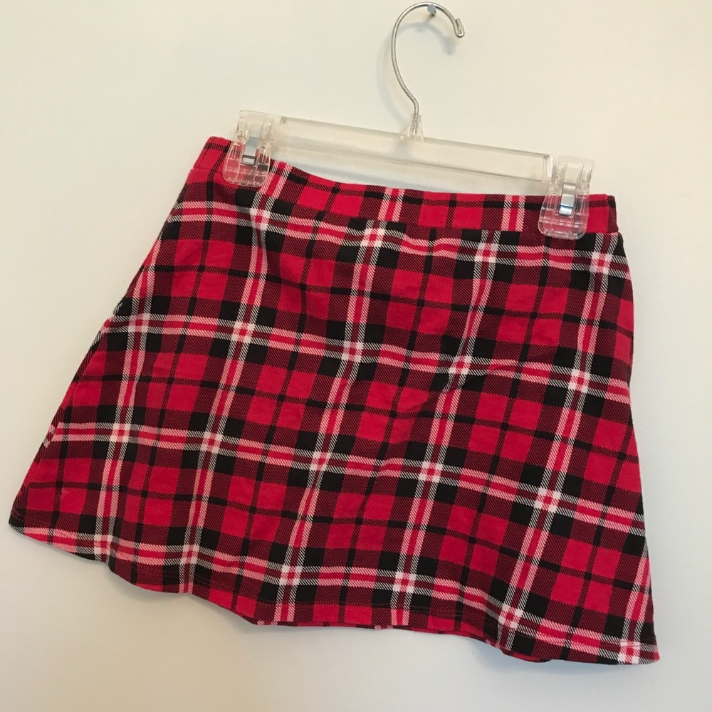 Cute red black and white skirt