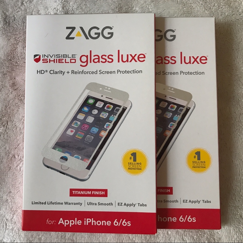 Zagg Luxe Screen Protector Silver iPhone 6/6s