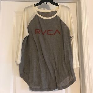 RVCA baseball 3/4 length tee