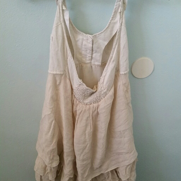 Cream Halter Dress - Picture 2 of 2