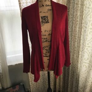 Shimmery red sweater