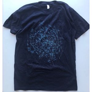 American Apparel t-shirt. Star Map graphic. Size L