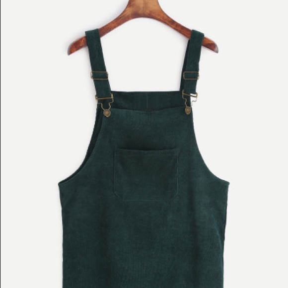 Faux suede overall dress - Picture 1 of 2