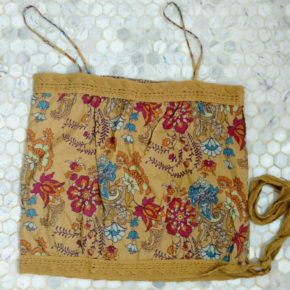 NWT American Rag Floral Boho Festival Crop Top