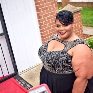 plus size prom dress