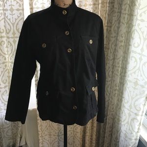 Chico's black cargo jacket