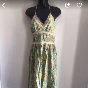 Split bohemiam maxi dress new with tag