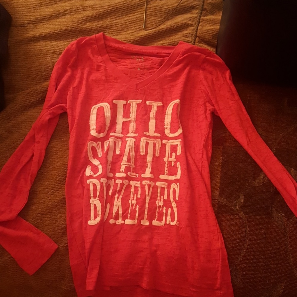 OSU vneck long sleeve