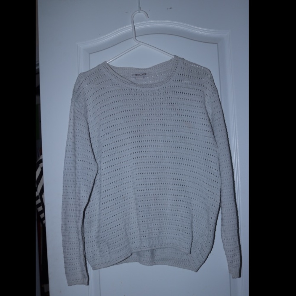 Vintage White sweater oversized
