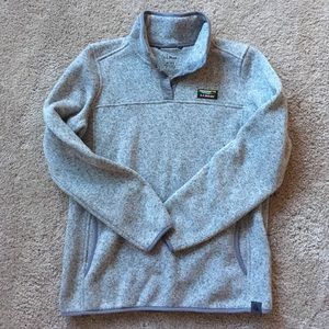 L. L. Bean grey pullover fleece