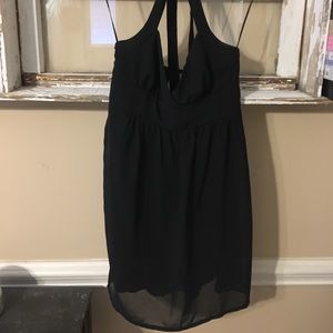 Chiffon Halter Little Black Dress 😍