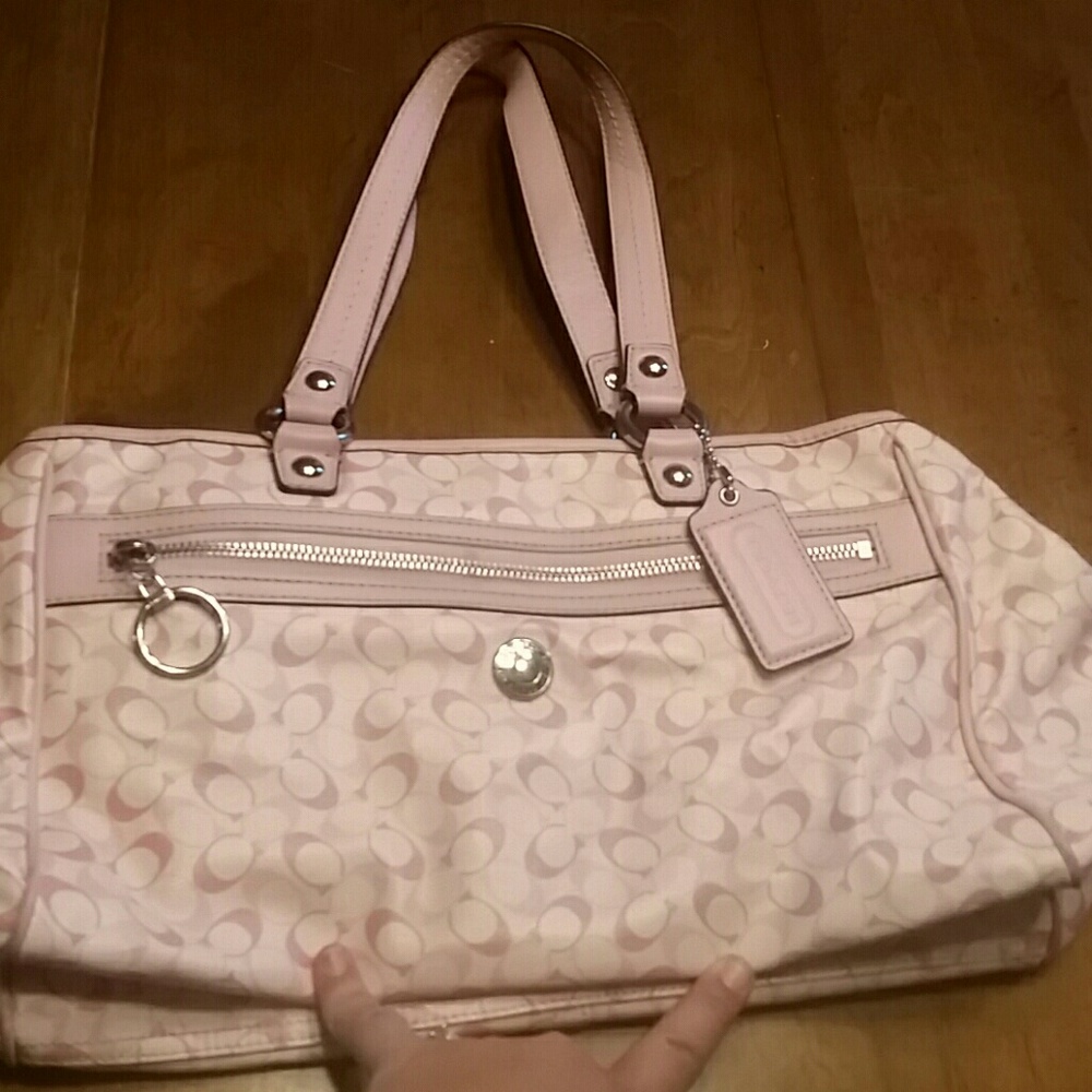 Pink Coach Handbag