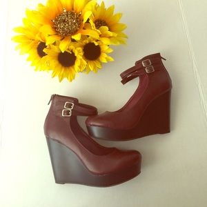 Burgundy platforms