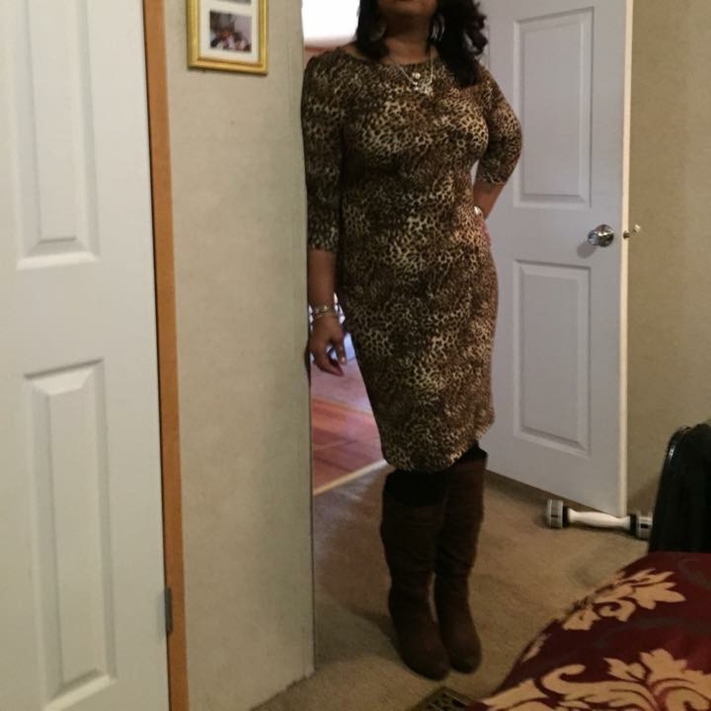 Leopard print dress