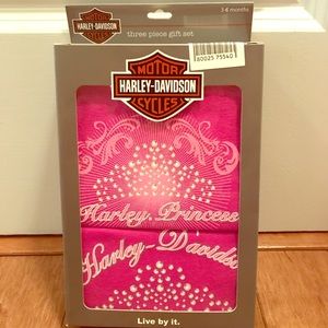 Baby girl Harley Davidson gift set 3-6mos