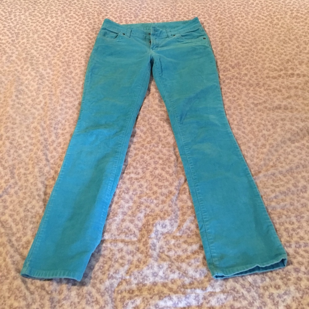 TURQUOISE DELIA*S CORDUROY PANTS CORDS