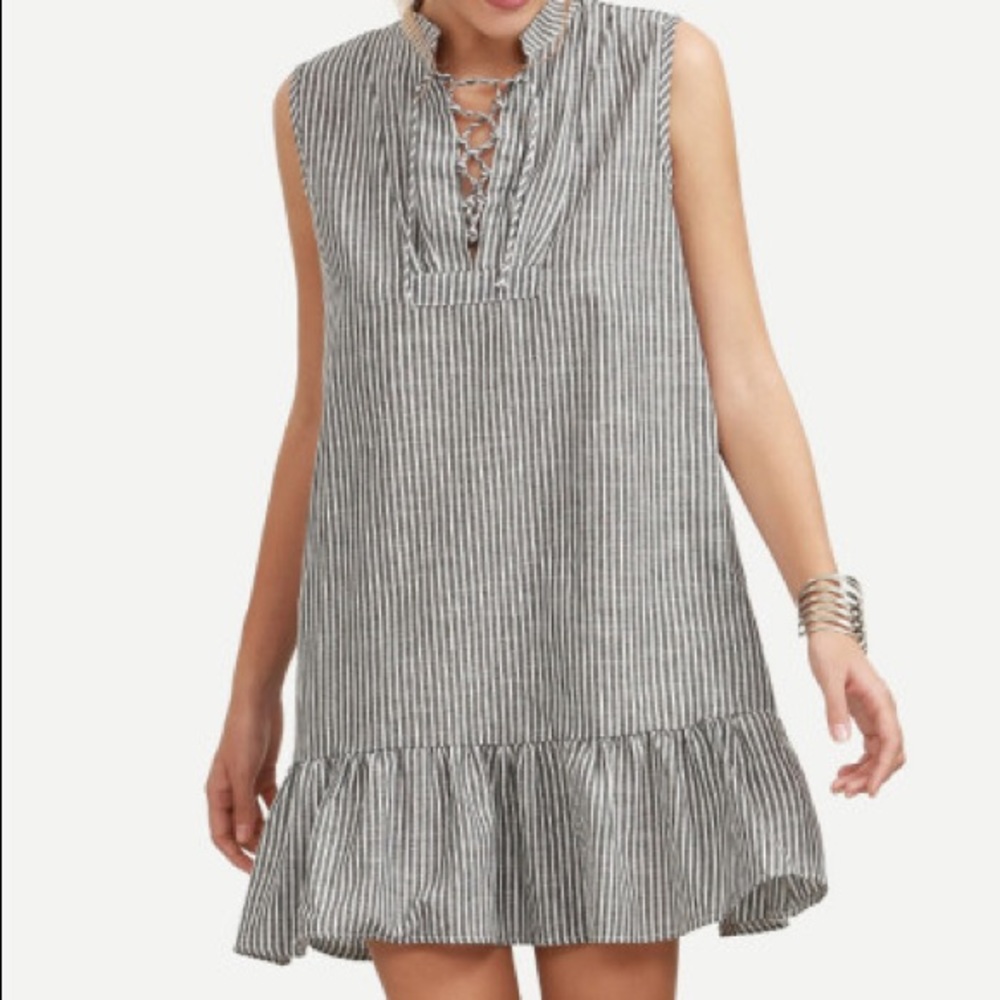 Striped mini dress