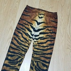 Tiger Print Leggings Size Small