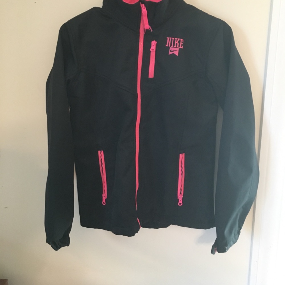 Black and pink Nike jacket