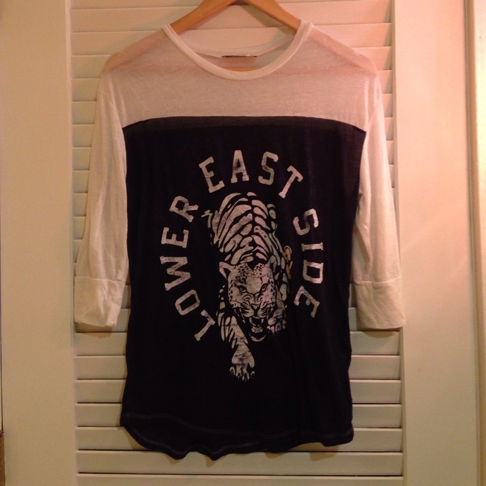 Navy and White Shirt