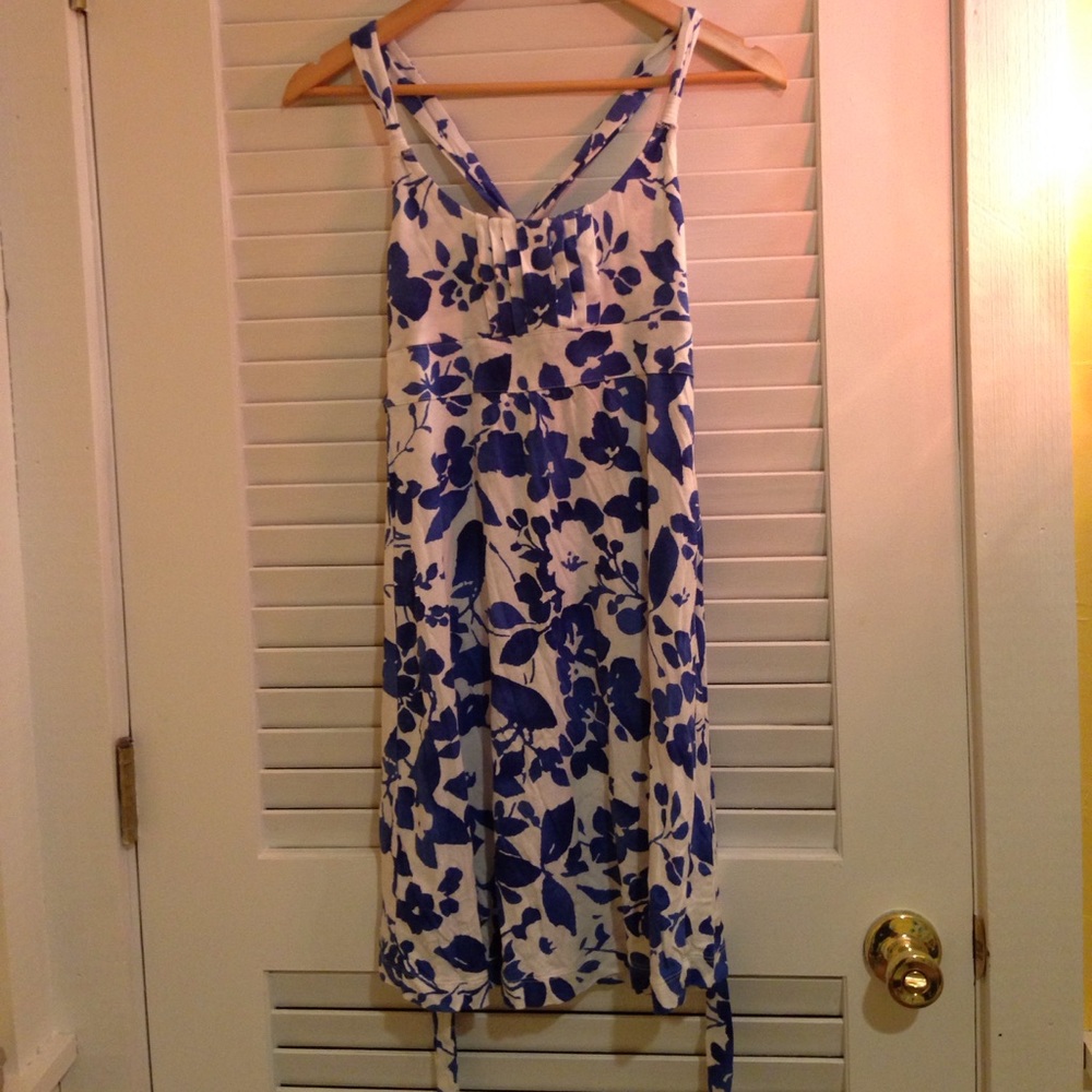 Blue & White Dress