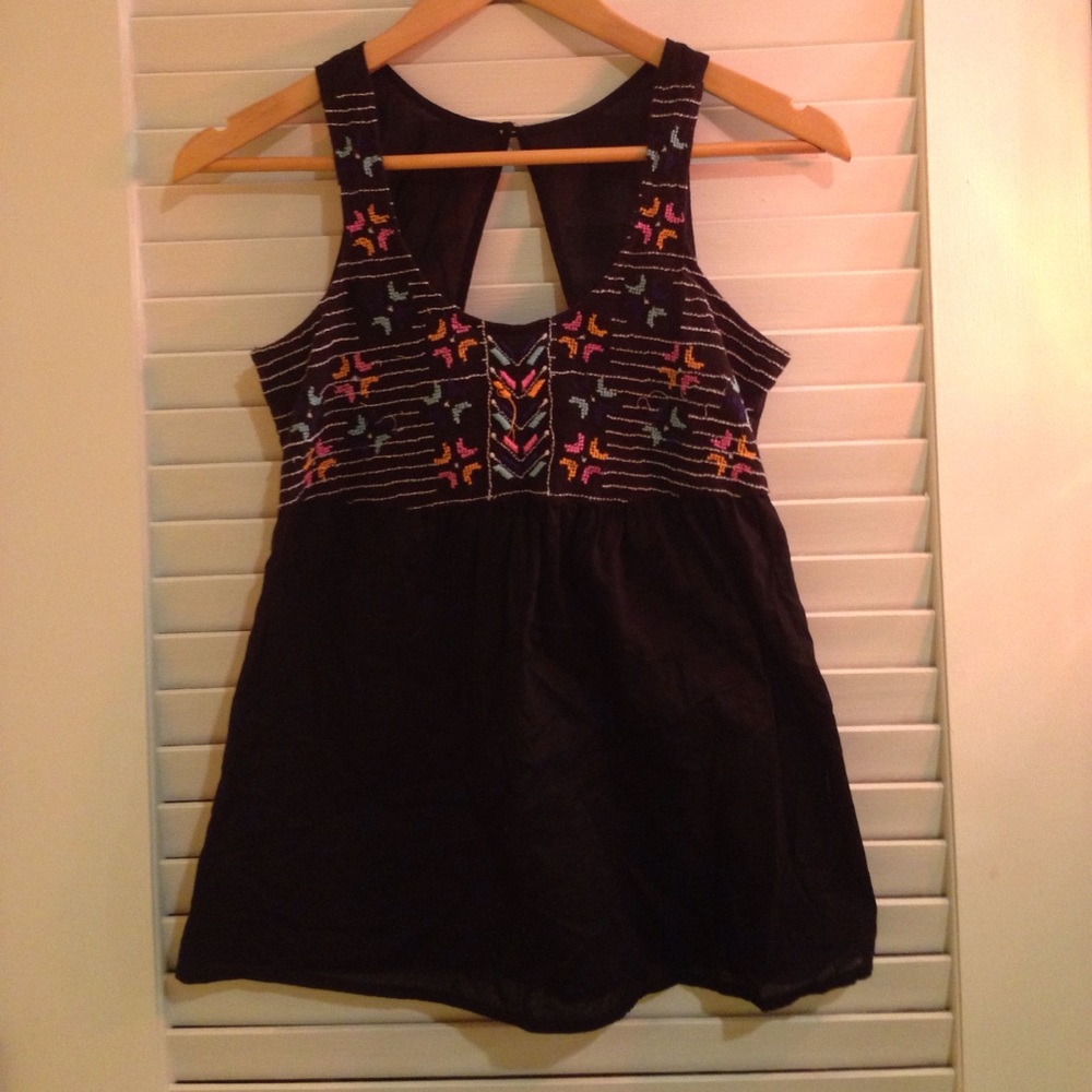 Embroidered Tank Top