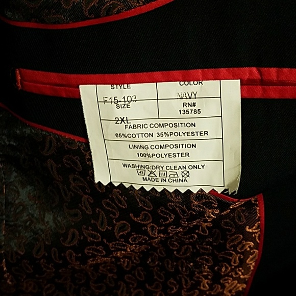 New Tailored Recreation navy blue blazer Size 2XL - Picture 5 of 8