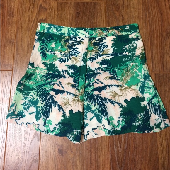 Anthropologie Eleveness Green Printed Skort - Picture 8 of 8