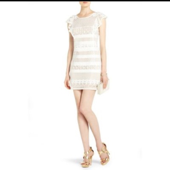BCBG Dresses & Skirts - Gorgeous white lace BCBG dress!