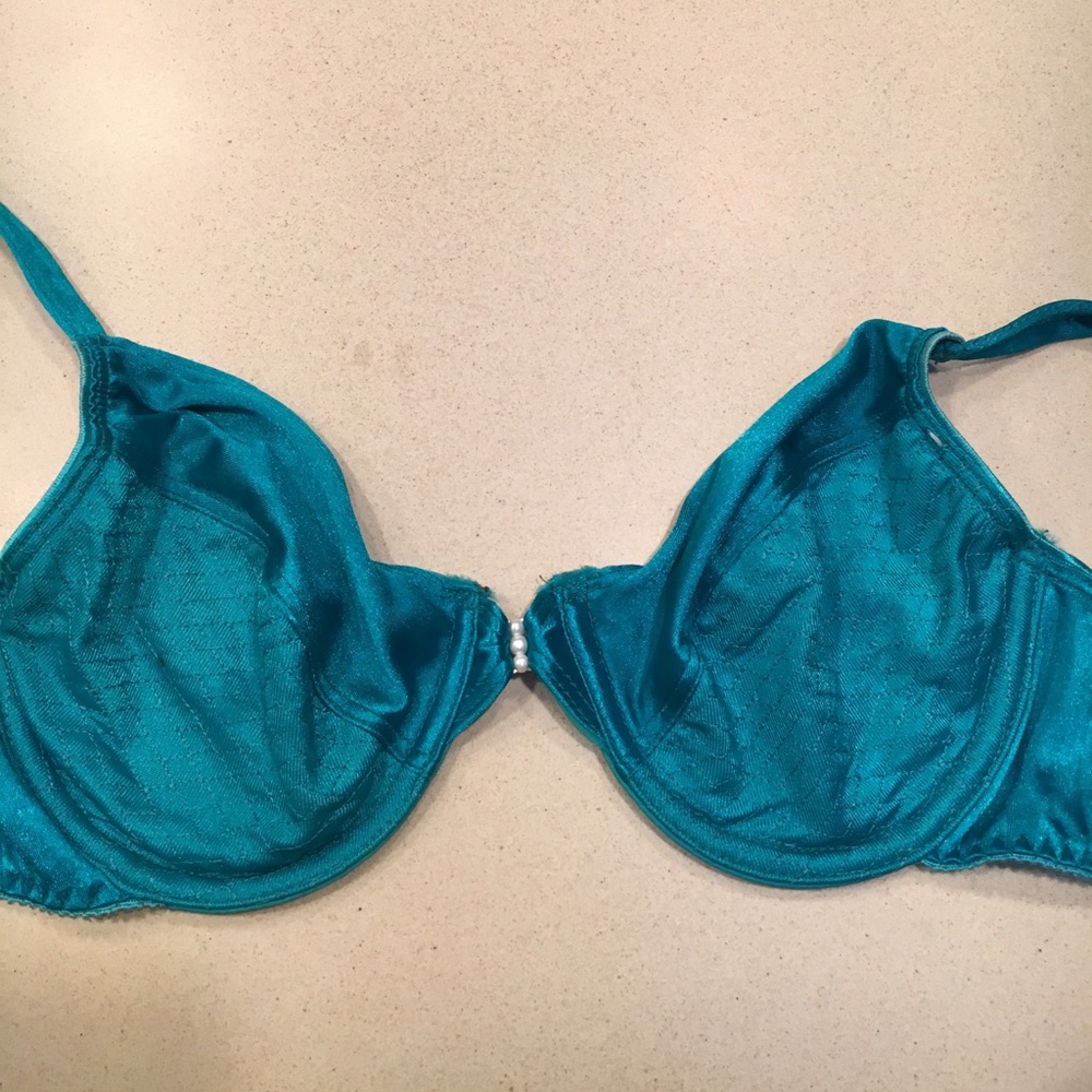 Sexy mermaid blue/green metallic bra
