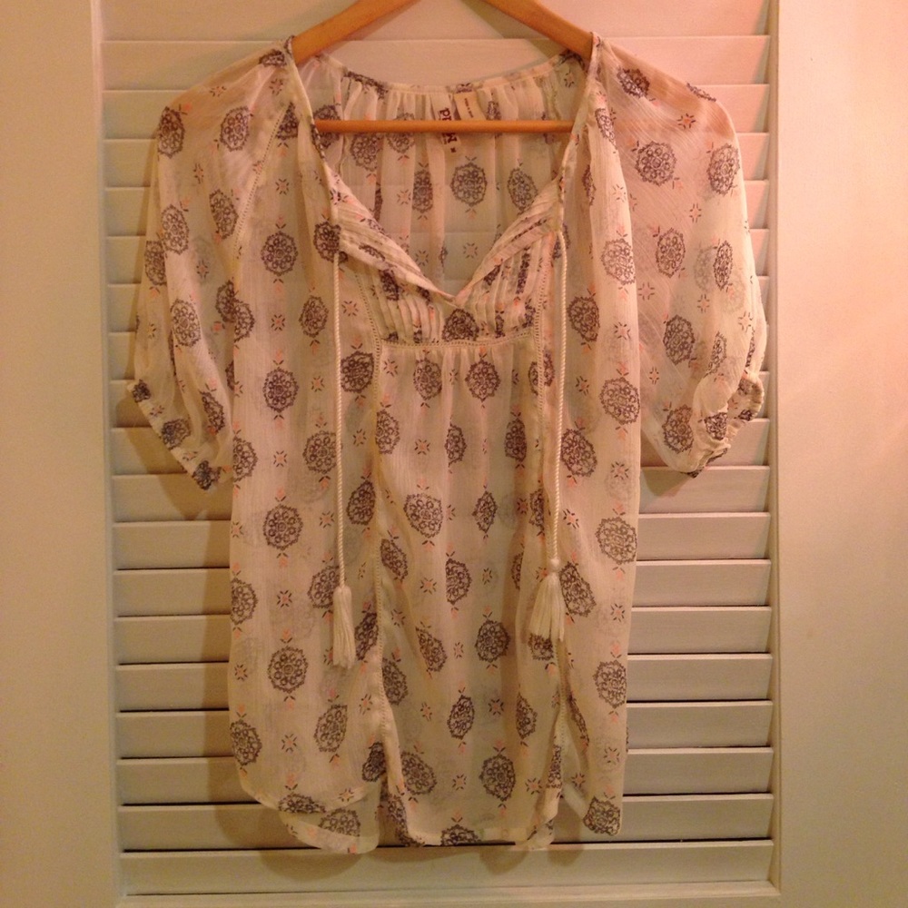 White Printed Shirt