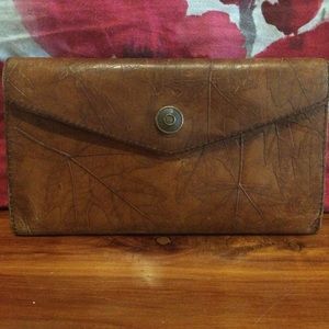 Vintage tooled leather wallet