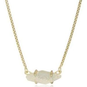 Kendra Scott Bridgette iridescent druzy necklace