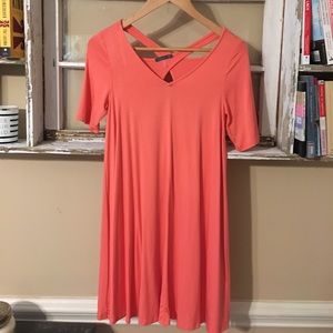 Piko-Style Dress with Strappy Cutout Back