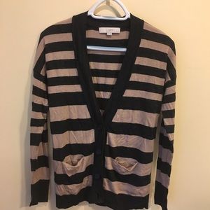 Loft striped cardigan M Petite
