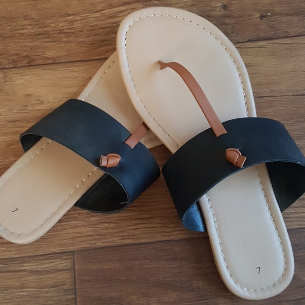 ***SOLD***Black/Tan Shoes