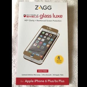 Zagg Luxe Screen Protector Gold iPhone 6+/6s+
